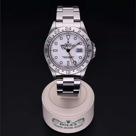 Rolex Certified Pre-Owned: Oyster Perpetual Explorer II, 40 mm, in Acciaio,  1997, 16570