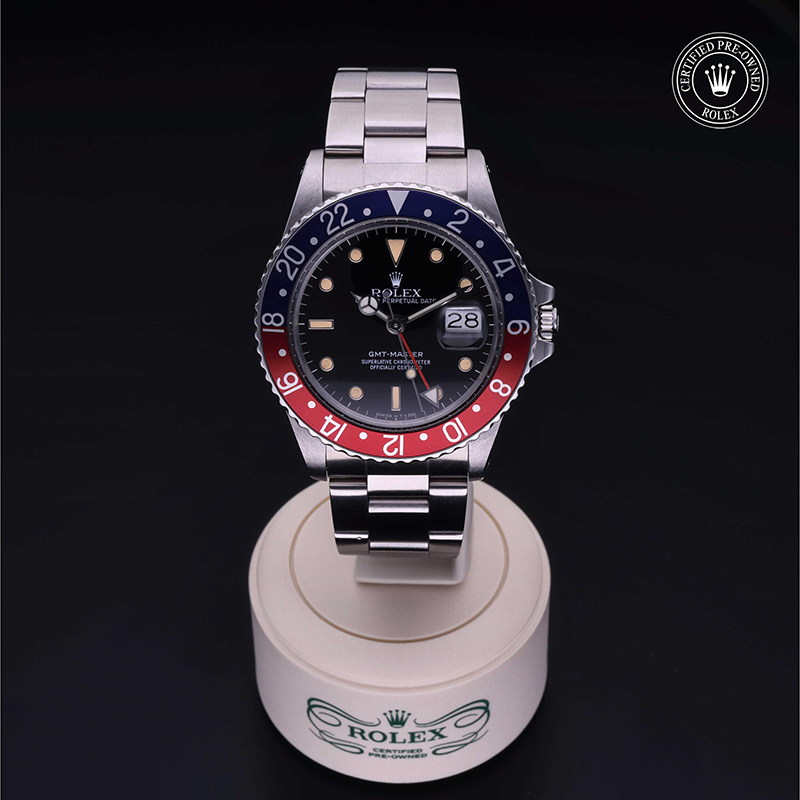 Rolex Certified Pre-Owned: Oyster Perpetual GMT-Master, 40 mm, in Acciaio,  1985, 16750