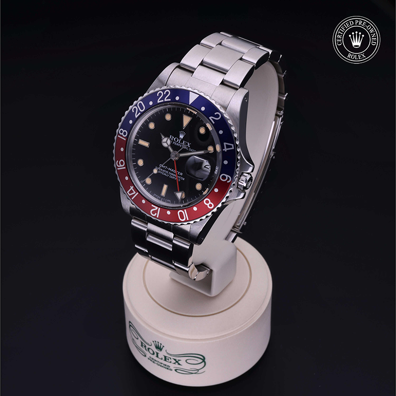 Rolex Certified Pre-Owned: Oyster Perpetual GMT-Master, 40 mm, in Acciaio,  1985, 16750
