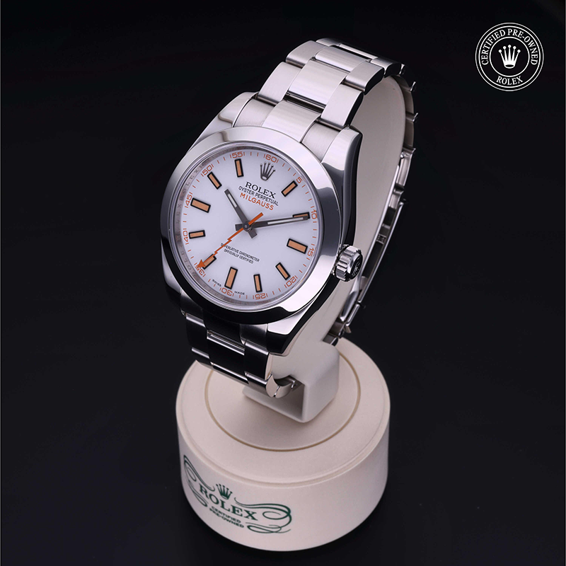 Rolex Certified Pre-Owned: Milgauss, 40 mm, in Acciaio,  2012, 116400