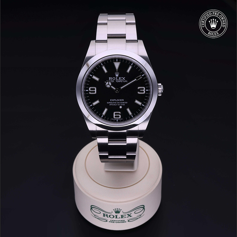 Rolex Certified Pre-Owned: Explorer, 39 mm, in Acciaio,  2016, 214270