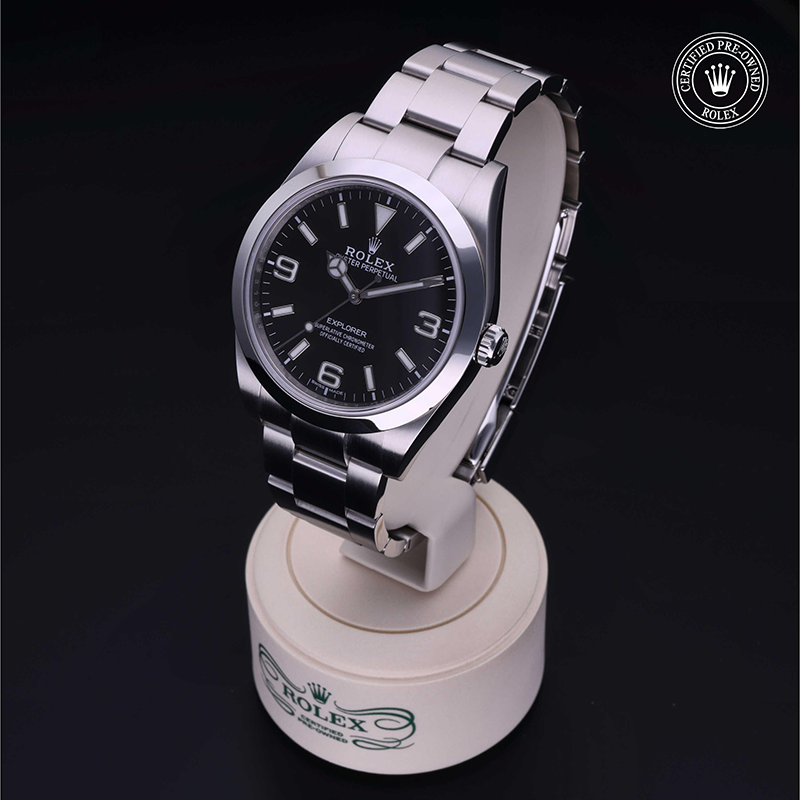 Rolex Certified Pre-Owned: Explorer, 39 mm, in Acciaio,  2016, 214270