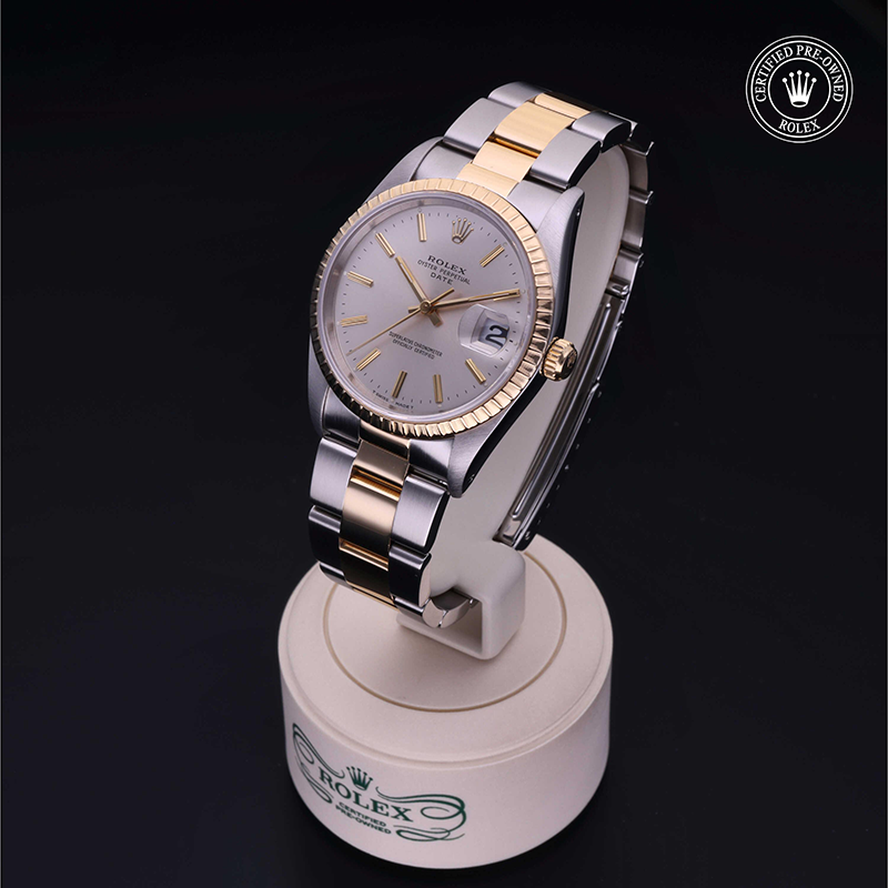 Rolex Certified Pre-Owned: Oyster Perpetual  Date 34, 34 mm, in Acciaio/oro G,  1994, 15223