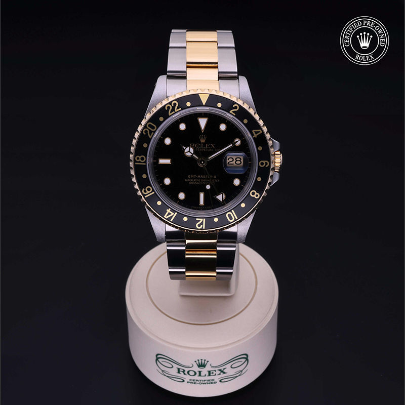 Rolex Certified Pre-Owned: Oyster Perpetual  GMT-Master II, 40 mm, in Acciaio/oro G,  1992, 16713LN