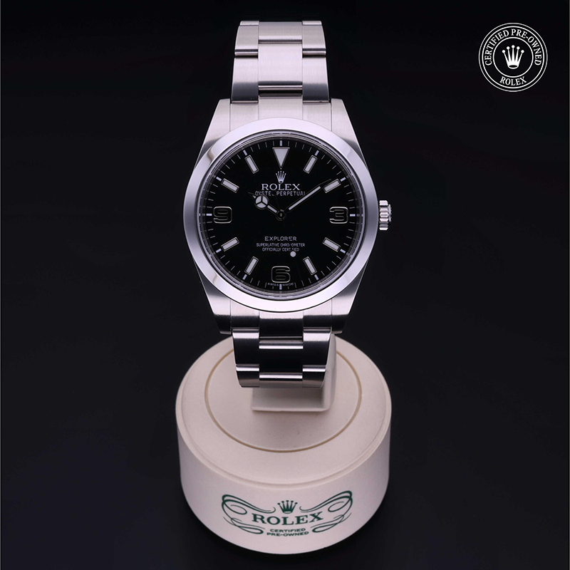 Rolex Certified Pre-Owned: Explorer, 39 mm, in Acciaio,  2014, 214270