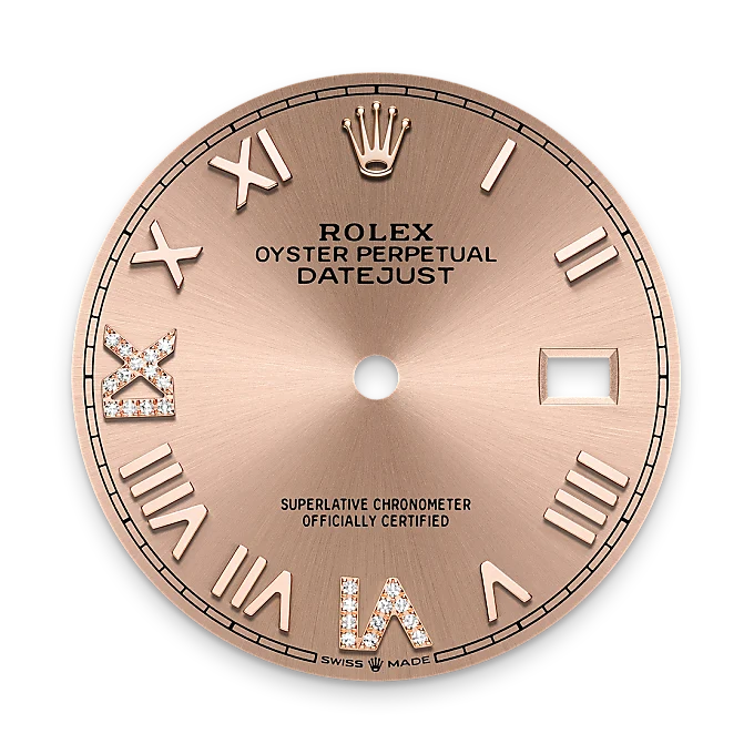 rolex M126201-0049   - Il quadrante color rosé