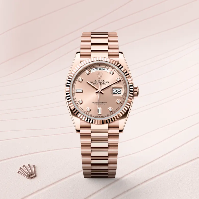 rolex M128235-0009   - Il quadrante color rosé