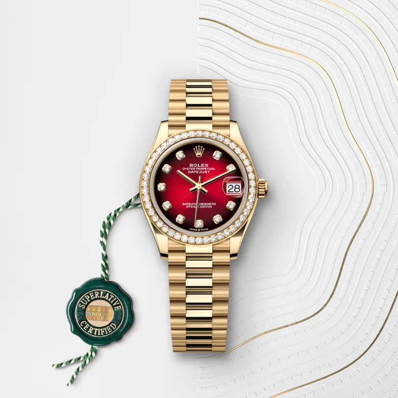 rolex M278288RBR-0041   - Quadrante rosso ombré